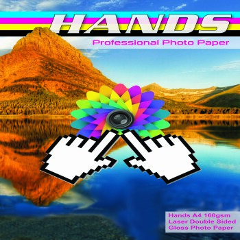 Hands Professional A4 160gsm Laser Printer Double Sided Gloss Photo Paper
