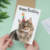 Birthday Card For Anyone Birthday Card For Friend Birthday Card For Her or For Him Persian Longhair Cat Birthday Card For Son or Daughter