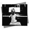 Baby Beethoven vintage photographic black and white new baby card  - 12.6 x 17.7cm and blank inside - made in the UK