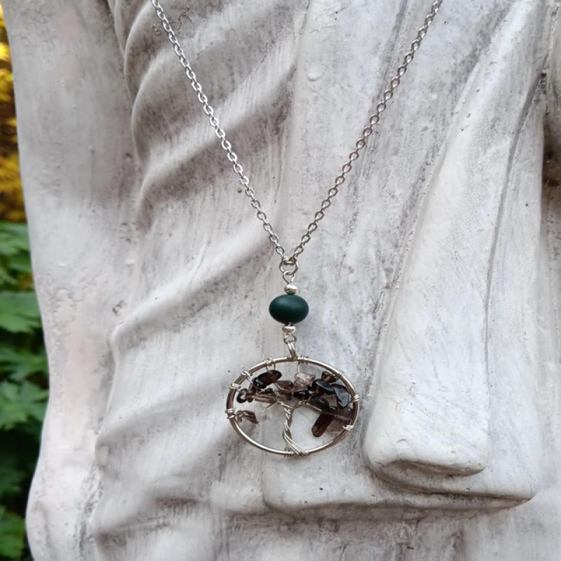 Smokey quartz and Bloodstone Necklace