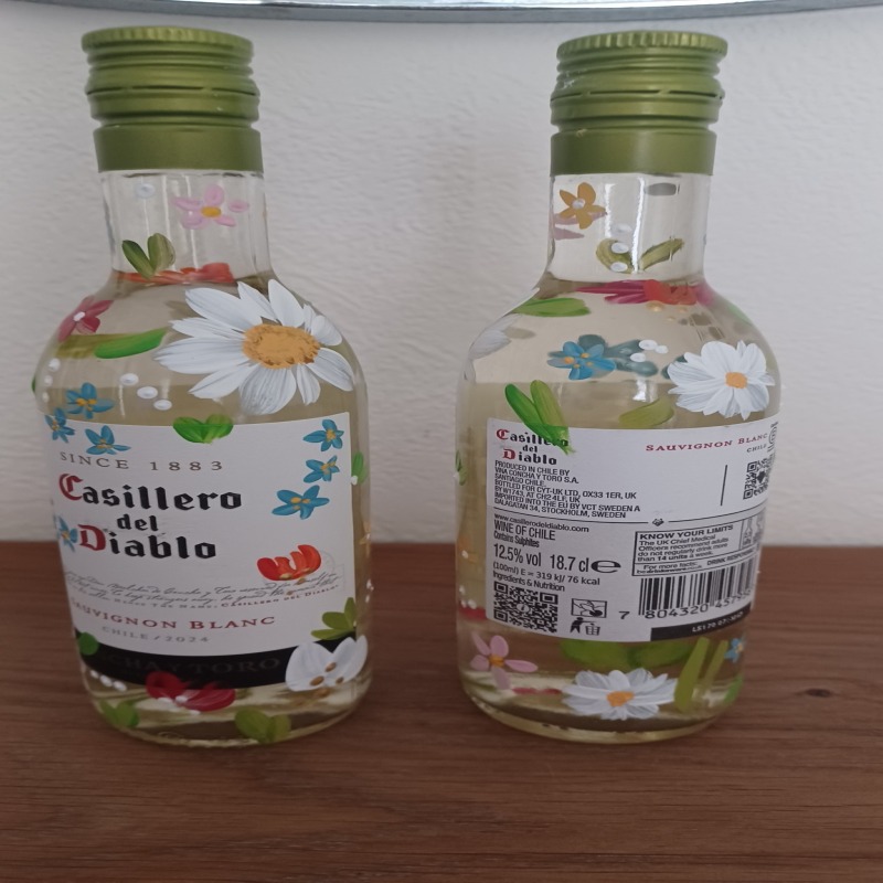 Hand Painted Bottles Christmas Birthday Anniversary Gift Ideas - Mini/Small up to 37.5cl