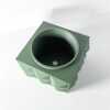 The Eldan Planter Pot with Drainage Tray & Stand Included - Matte Dark Green - 3"