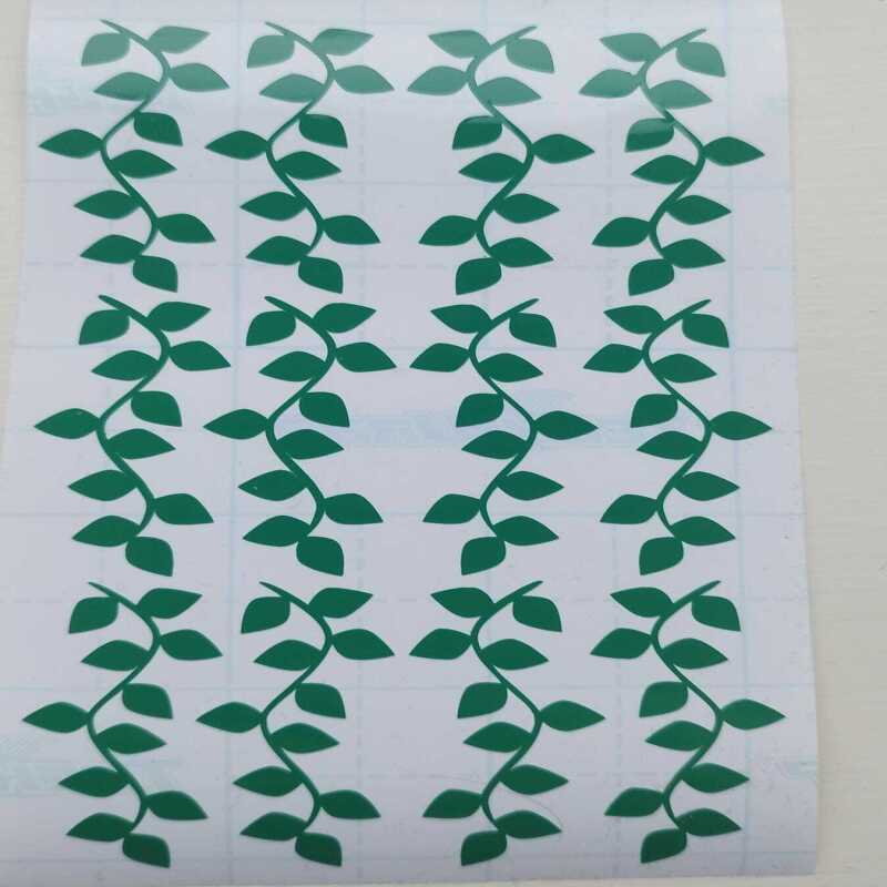 Green Plant Vine Stickers in 1inch or 2inch sizes. - 1 - Satin Green