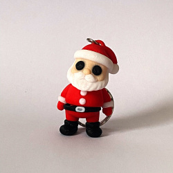 Tiny Santa Claus Keyring
