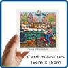 Amsterdam Art Card - Canals of Amsterdam - Polymer Clay Art by Erica Sturla - Travel Card UK