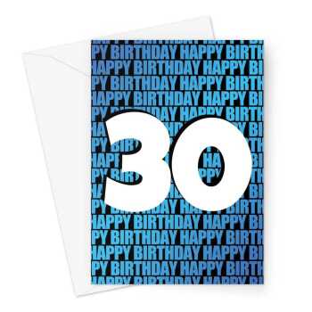 Happy 30th Birthday Card | Birthday Wishes For Him