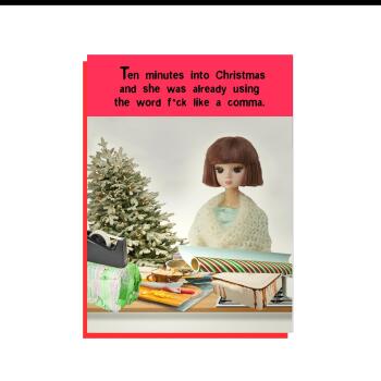 Ten Minutes In TD - funny Christmas festive card humour greetings
