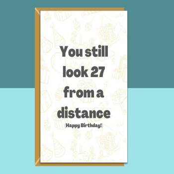 28th Birthday Funny Card - For him or for her - Personalised inside if required - Ideal birthday card for someone turning 28 years old