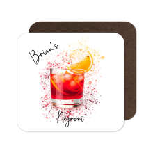 Personalised Negroni Coaster with Splash Effect