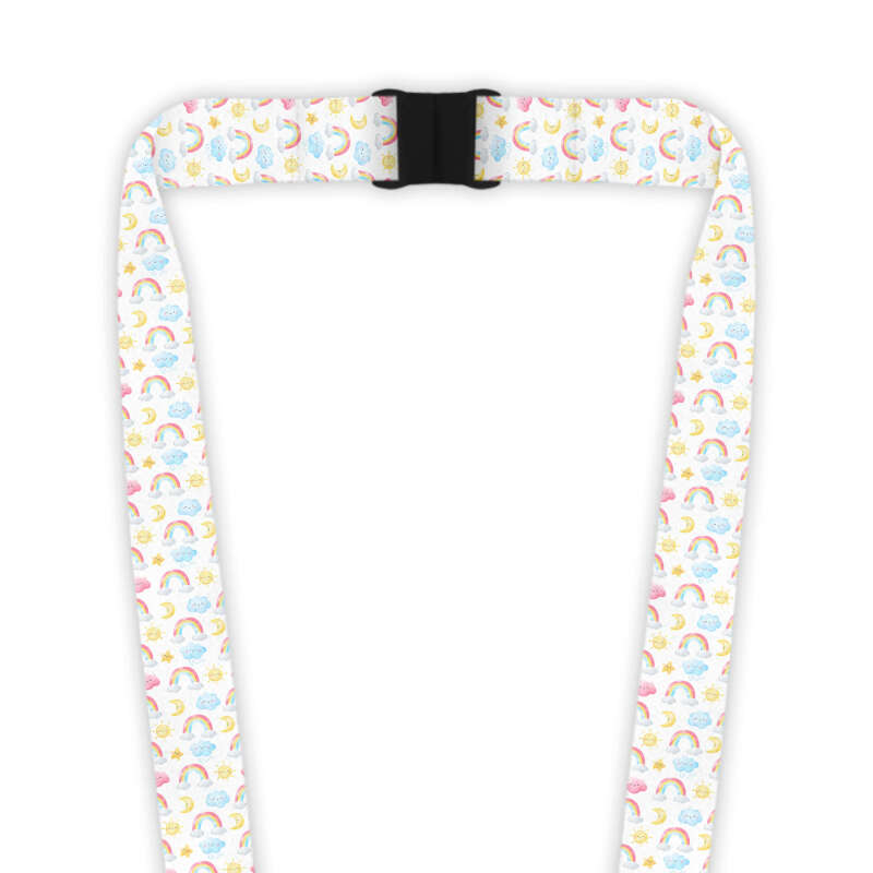 Double Breakaway Lanyard - Smiling Weather Icons