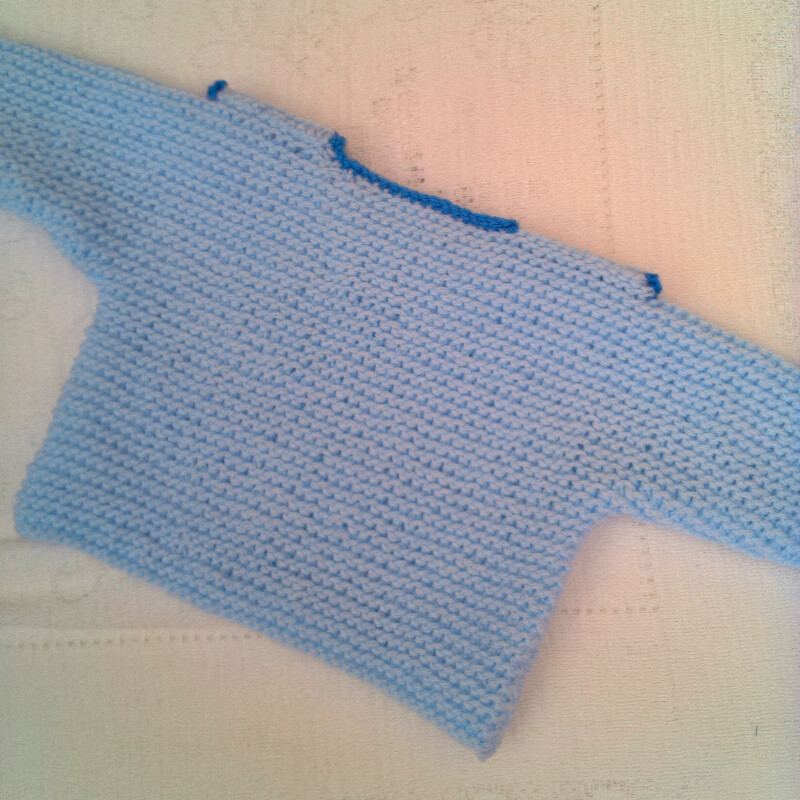 Knitted 4 Piece Outfit for a Baby Boy - 0 - 3 mths - Chest 16 ins - £20.00