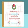 Funny friend Christmas Card - Bestie - Personalised - Customised - Best Mate - For Him or For Her - Xmas card - Blank inside - Large