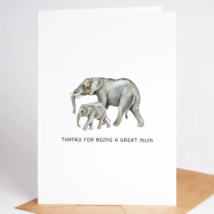 Mother's Day Card - Thanks For Being A Great Mum