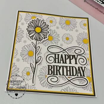 Happy Sunflower Birthday Card just for them