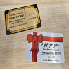 Sublimation aluminium business / wallet card blanks 85 x 54mm pack of 50 - White 0.5mm