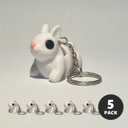 Baby Bunny Keyring Pack (x5)