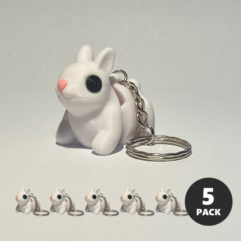 Baby Bunny Keyring Pack (x5)