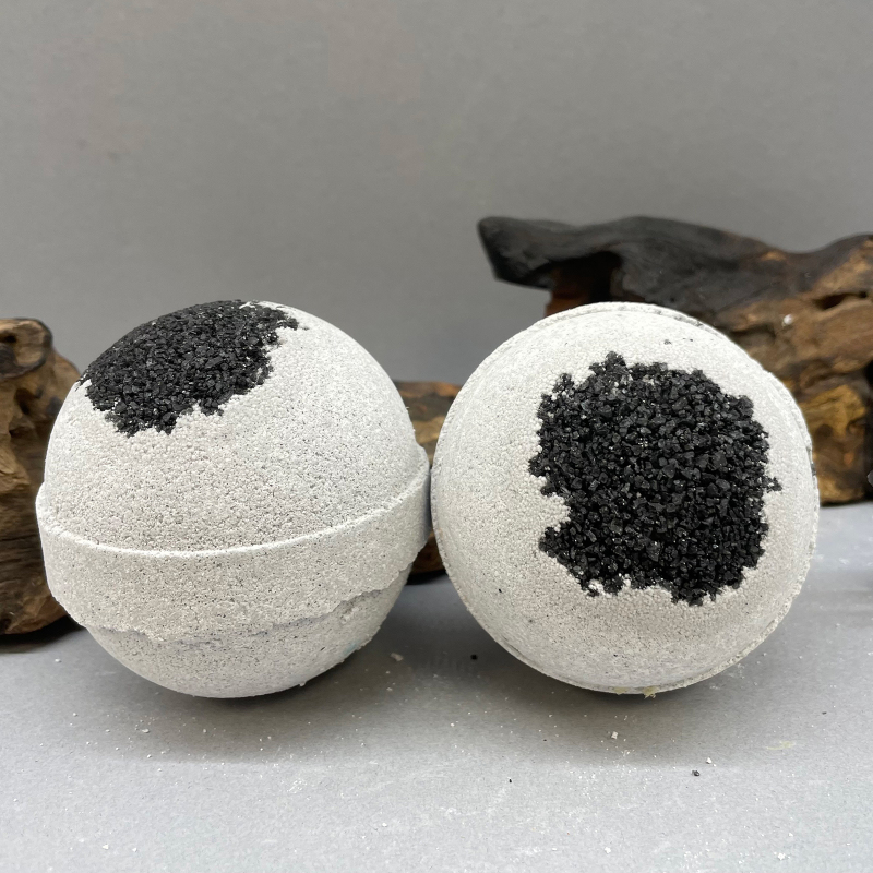 Sea Salt & Moss Activated Charcoal Bath Bombs