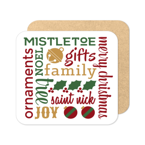 Christmas Coaster - Christmas Subway Art