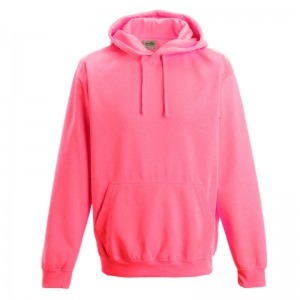 Personalised AWD Electric Fluorescent Hoodie - Electric Pink - XL