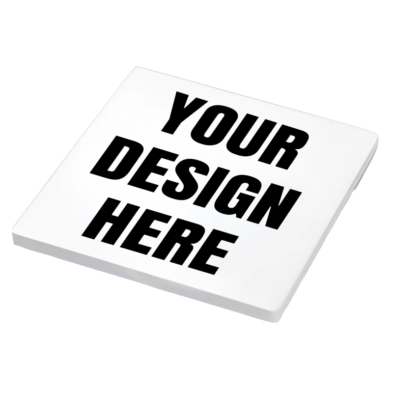 Custom Design - Ceramic Coasters 10cm Square Cork Back