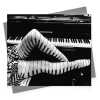 Piano Legs - vintage photographic black and white card featuring a women in piano tights - 12.6 x 17.7cm and blank inside - made in the UK