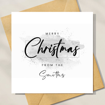 Personalised Family Christmas Card Pack  Simple Christmas Cards