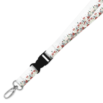 Double Breakaway Lanyard - Winter Foliage Border
