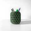 The Atila Pen Holder | Desk Organizer and Pencil Cup Holder - Matte Dark Green