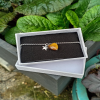 Gold Tiger's Eye Crystal Sterling Silver Drawstring Bracelet