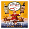 Martini Christmas Advertisement 1938 - a 17.5 x 12.5cm Christmas Card from Holy Mackerel's Alternative Image Range of Festive Designs.