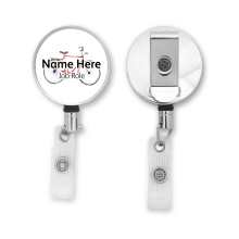 Personalised Metal ID Reel - Red Bike