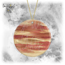 Watercolour Planets Round Ceramic Decoration - Single Decoration