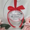 8 cm Beautiful Photo Bauble,Pet Bauble, Pet Christmas Ornament,Pet remembrance - Baby pink