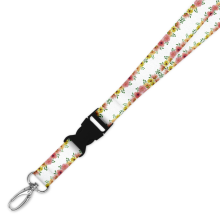 Double Breakaway Lanyard - Summer Flower Borders