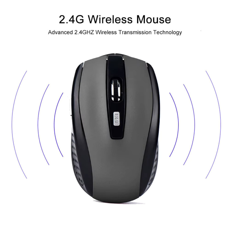 Wireless Mouse Silent Mouse 2.4G Portable Mobile Optical Office Mouse Adjustable