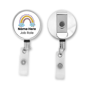 Personalised Metal ID Reel - Boho Rainbows - Boho Rainbow 6