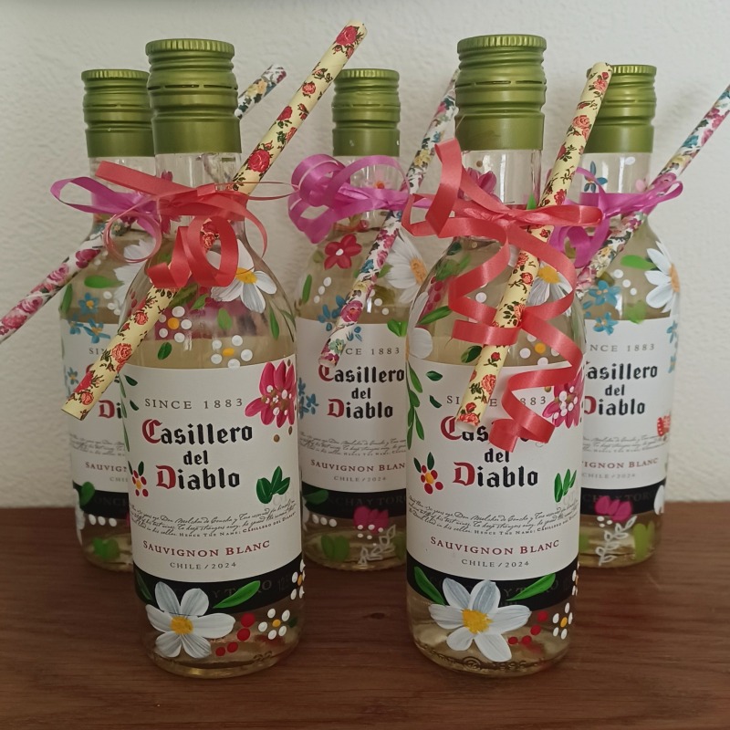 Hand Painted Bottles Christmas Birthday Anniversary Gift Ideas - Mini/Small up to 37.5cl