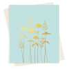 Echinacea greeting card embellished with gold foil -  designed by artist Eloise Hall - 15.7 x 11cm and blank inside