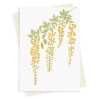 Laburnum blank greeting card -  designed by Eloise Hall - 15.7 x 11cm and blank inside, made in the UK