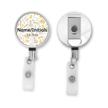 Personalised Metal ID Reel - Easter Pattern