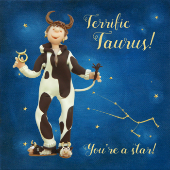 Holy Mackerel Star Sign Zodiac Birthday Card - Taurus