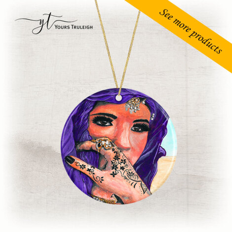 Amazigh Girl - Purple - Large Range of Giftware available.