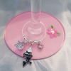 Best Friend Wine Glass Charm Gifts - Red