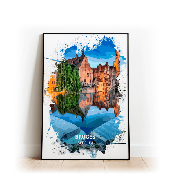 Bruges - Belgium - High Gloss Print - A4 - Standard