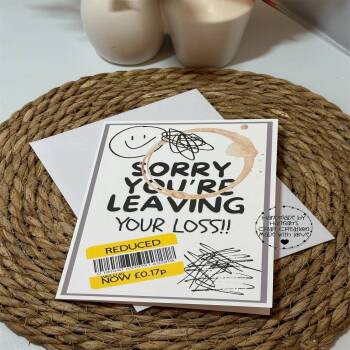 Thoughtful Farewell Wishes: Handmade Sorry You're Leaving Card