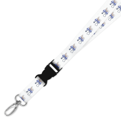 Double Breakaway Lanyard - Easter Bunny Coquette Bow