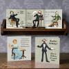 Literary Legends Birthday Card Pack - 5 Cards - Polymer Clay Art by Erica Sturla - Book Lover Gift UK