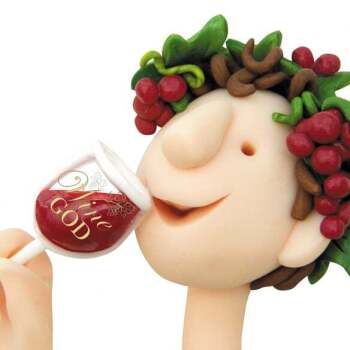 Wine god Greetings Card