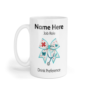 Personalised Ceramic Mug - Nursing Coquette Bow